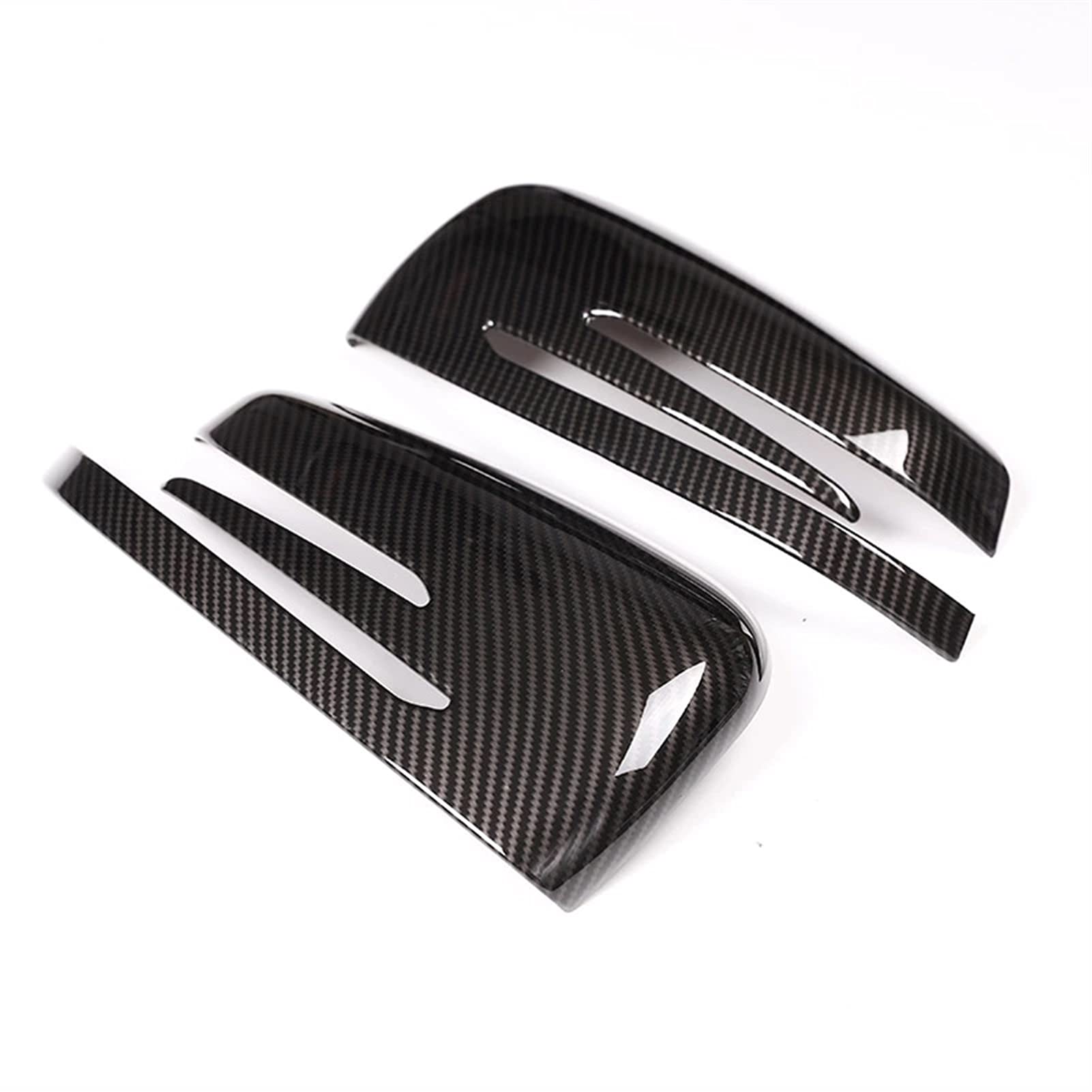 Spiegelkappen,Auto Rückspiegel Kappe Kohlefaser-Seitentür-Rückspiegelkappe-Abdeckungsverkleidung(Carbon Fiber) von Janmobrian