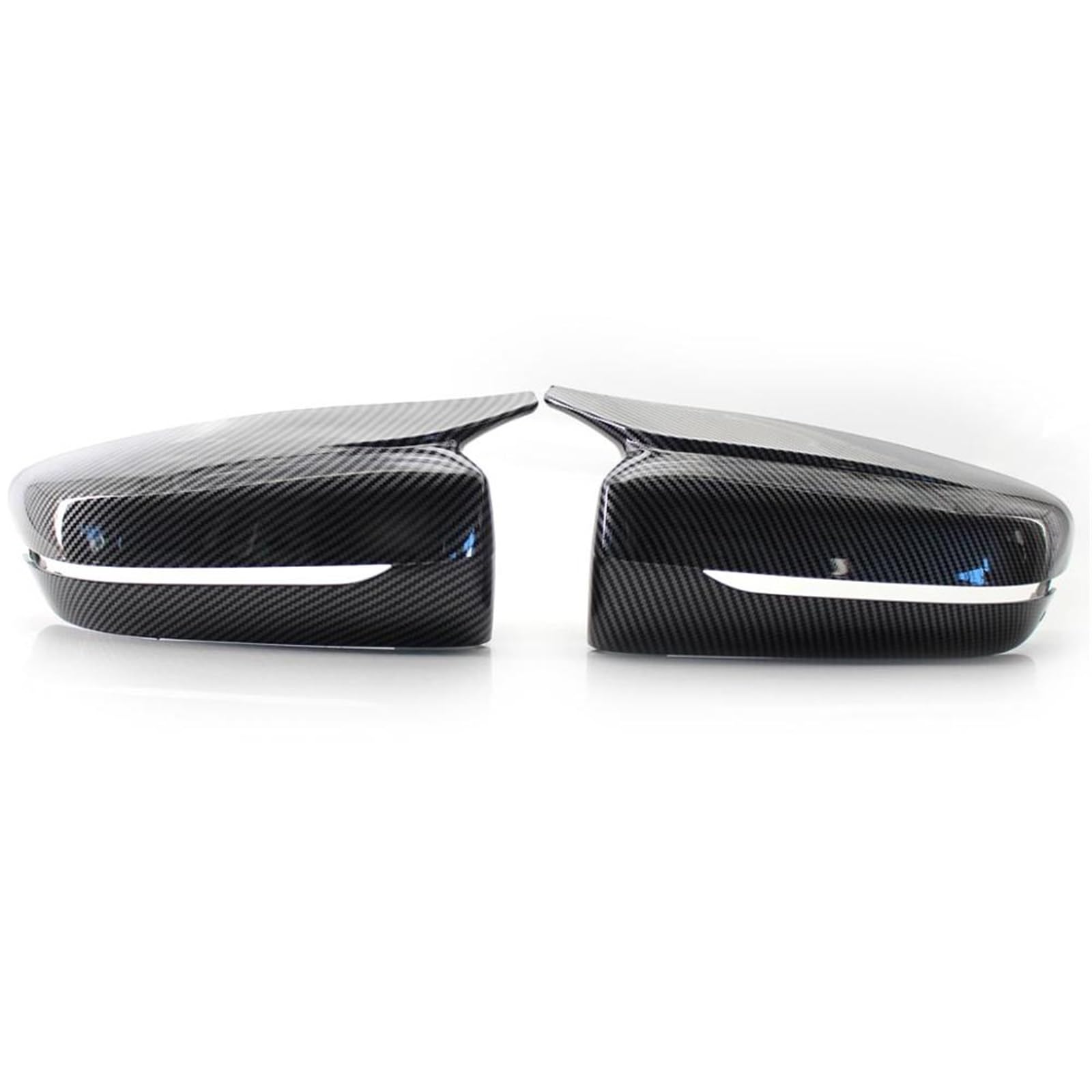 Spiegelkappen,Auto Rückspiegel Kappe Kohlefaser-seitliche Rückspiegeldeckel fit verwendung for BMW 3 5 G11 G20 33 0I330D 340I G30 530D 530I 520D 525I G32 2019 2020(Carbon fiber) von Janmobrian