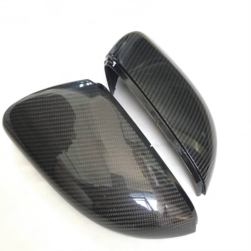 Spiegelkappen,Auto Rückspiegel Kappe Kohlefaserspiegelabdeckung Rückseite Spiegelkappe Gehäuse fit gebrauch für VW. Volkswagen Golf 6 Mk6 von Janmobrian