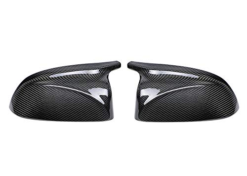 Spiegelkappen,Auto Rückspiegel Kappe M Sehen Kohlenstofffaserspiegel-Abdeckung fit verwendung for BMW X3 G01 X4 G02 X5 G05 Seitentür-Rückfahrdeckel CAPS 2018 2019 2020+(Carbon fiber) von Janmobrian