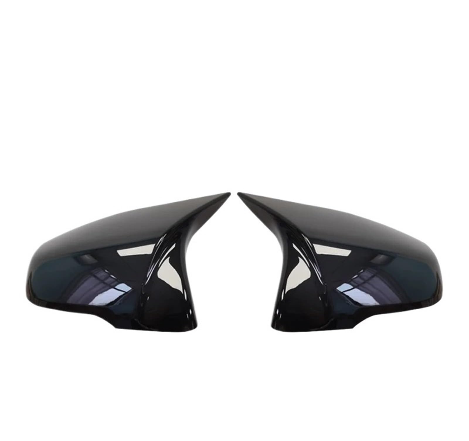 Spiegelkappen,Auto Rückspiegel Kappe M Stil Rückspiegel Abdeckung Kappe Real Carbon Fiber Passend Für BMW 1 2 Serie F45 F40 Z4(Bright black) von Janmobrian