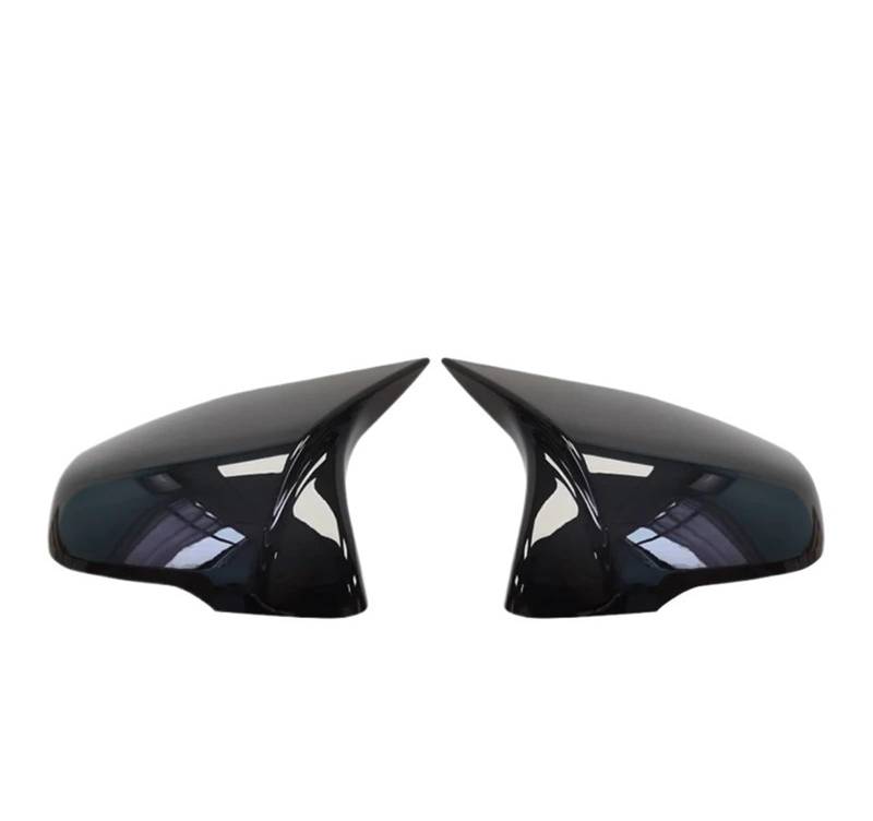Spiegelkappen,Auto Rückspiegel Kappe M Stil Rückspiegel Abdeckung Kappe Real Carbon Fiber Passend Für BMW 1 2 Serie F45 F40 Z4(Bright black) von Janmobrian