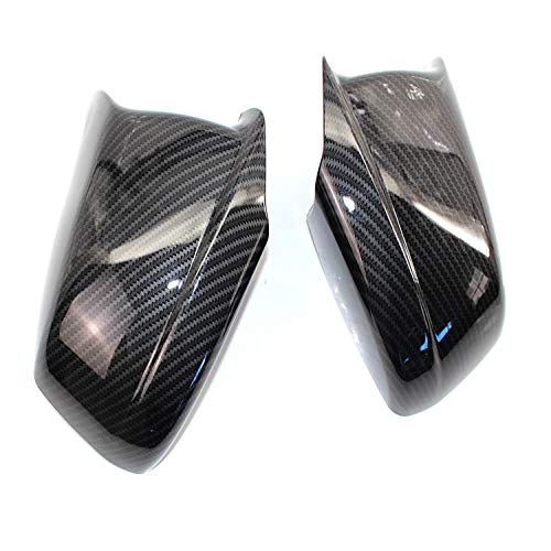 Spiegelkappen,Auto Rückspiegel Kappe Paar Schwarz/Kohlefaser-Aussehen Rückspiegelkappen Auto Türflügel Spiegelabdeckung Ersatz fit verwendung for BMW F10 5- Serie 2011-2013 PRE -LCI.(Carbon Fiber Lo Spiegelkappen,Auto Rückspiegel Kappe Paar Schwarz/Kohlefaser-Aussehen Rückspiegelkappen Auto Türflügel Spiegelabdeckung Ersatz fit verwendung for BMW F10 5- Serie 2011-2013 PRE -LCI.(Carbon Fiber Lo von Janmobrian