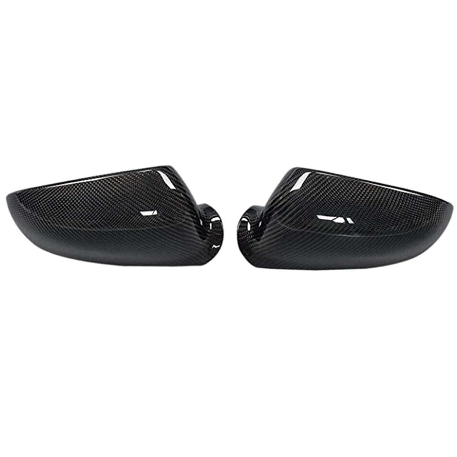 Spiegelkappen,Auto Rückspiegel Kappe Rückspiegelabdeckungen fit verwendung for Golf MK5 GTI Jetta 5 Passat B6 B5.5 ABS Kohlefaserglanz Schwarz(Carbon fiber) von Janmobrian