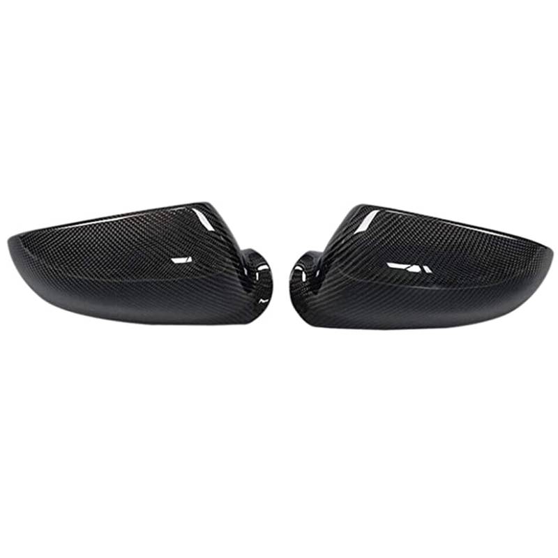 Spiegelkappen,Auto Rückspiegel Kappe Rückspiegelabdeckungen fit verwendung for Golf MK5 GTI Jetta 5 Passat B6 B5.5 ABS Kohlefaserglanz Schwarz(Carbon fiber) von Janmobrian