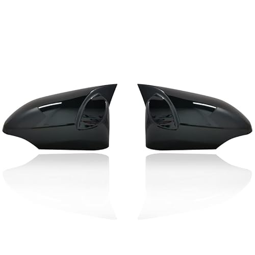 Spiegelkappen,Auto Rückspiegel Kappe Seitenflügel Rückspiegel Abdeckkappe Passend für Toyota Corolla 2014 2015 2016 2017 Carbon Schwarz(ABS Black) von Janmobrian