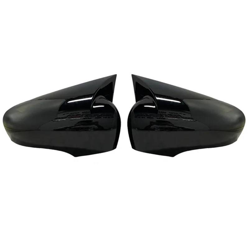 Spiegelkappen,Auto Rückspiegel Kappe Seitenspiegelabdeckung Passend für Clio 4 IV 2012–2020, Zubehör, Auto-Sport-Design(Bright black) von Janmobrian