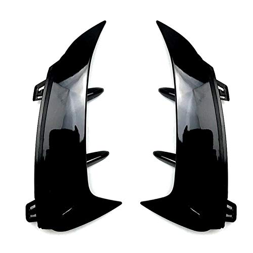 Spoiler,Heckspoiler 1 Paar glänzend schwarzer hinterer Stoßfänger-Trim-Lip-Spoiler-Aufkleber Fender Canards Flossen Fit für W177 A200 A250 A35 AMG 2019 von Janmobrian