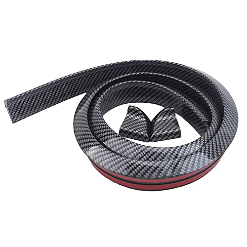 Spoiler,Heckspoiler 1.5m Auto-Styling 5D Kohlefaserspoiler Styling DIY Refit Spoiler Auto Universal(Carbon Fiber Stripe) von Janmobrian