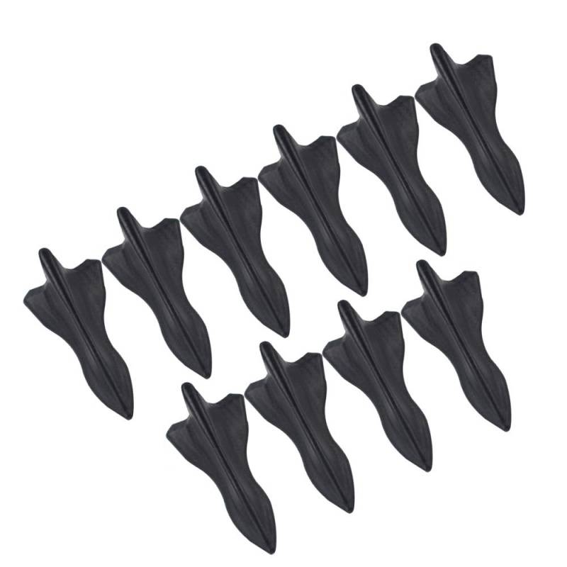 Spoiler,Heckspoiler 10Pcs Carbon-Faser-Design Farbe Dach Fin Spoiler Wing Kit Universal- von Janmobrian