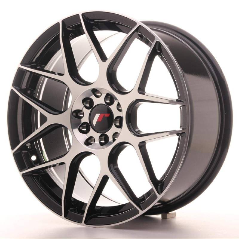 Japan Racing JR18 Black Machined 8.5 x 18 ET35 5 x 100/120 Leichtmetallfelge von Japan Racing