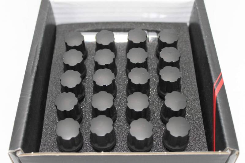 Japan Racing Radschrauben M14x1,5 Schwarz Radbolzen Satz 20x Kegelbund von Japan Racing