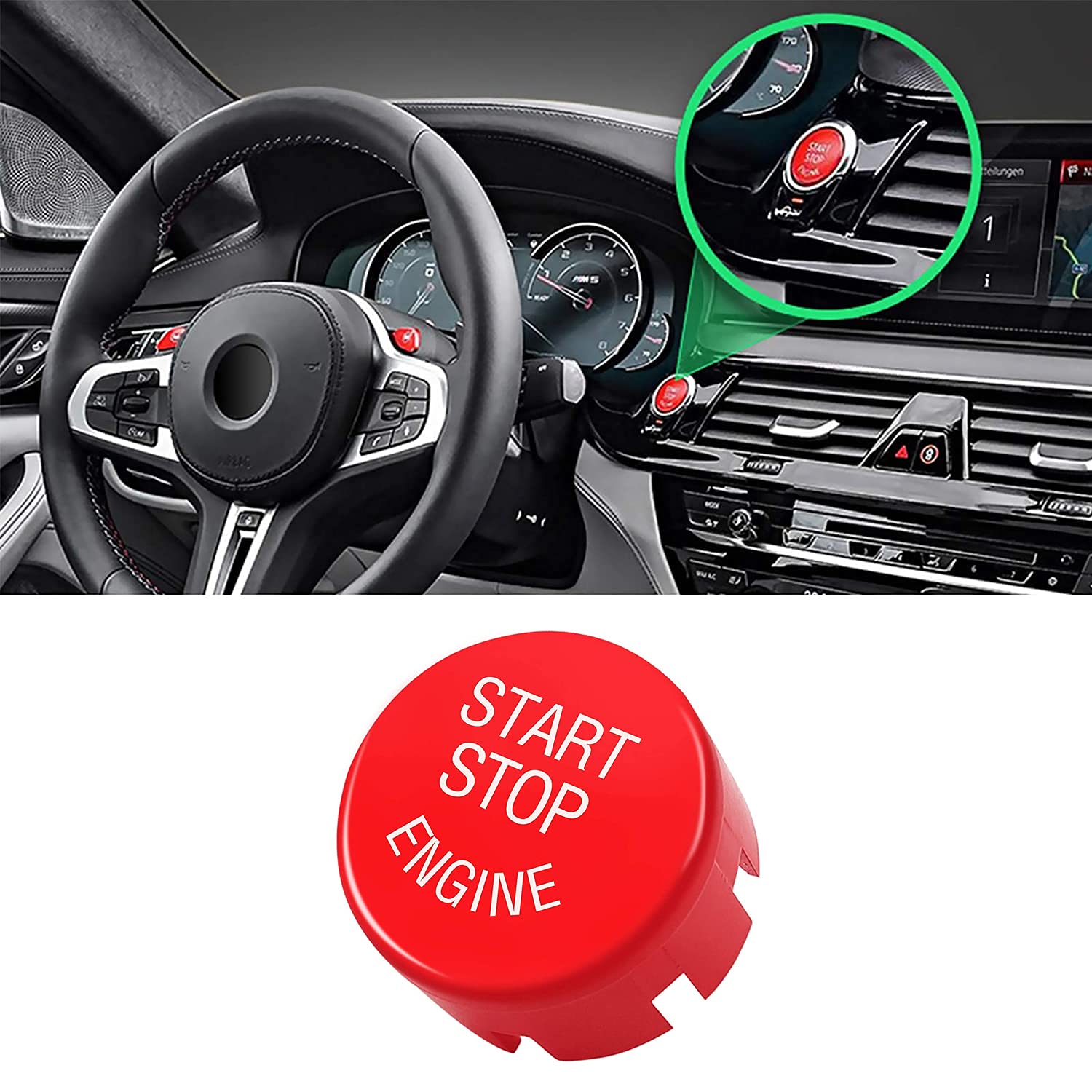 Roter Start-Stopp-Schalter für den Motorschalter für das F-Chassis ersetzen 1 2 3 4 5 6 7 X1 X3 X4 X5 X6 von Jaronx