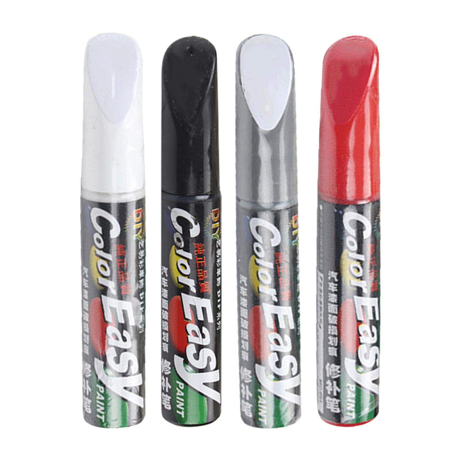 Autolackstift Glänzend - Weiß/Schwarz/Silber/Rot - 12ml Auto Lack Reparatur Auto Lack Stift Auto Kratzer Entferner Lackstift Auto Lack Kratzer Reparatur Stift Pinsel Für Autokratzer Autolackstift Glänzend - Weiß/Schwarz/Silber/Rot - 12ml Auto Lack Reparatur Auto Lack Stift Auto Kratzer Entferner Lackstift Auto Lack Kratzer Reparatur Stift Pinsel Für Autokratzer von Jatour