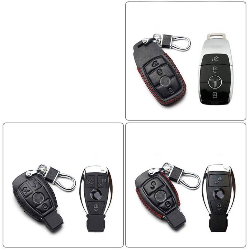 Jatour Schlüsselhülle Cover Auto Key Cover Case Autoschlüssel Hülle für Mercedes Benz CLS CLA GLR SLK AMG A B C S Klasse Schutzhülle Schlüsselhülle Cover von Jatour
