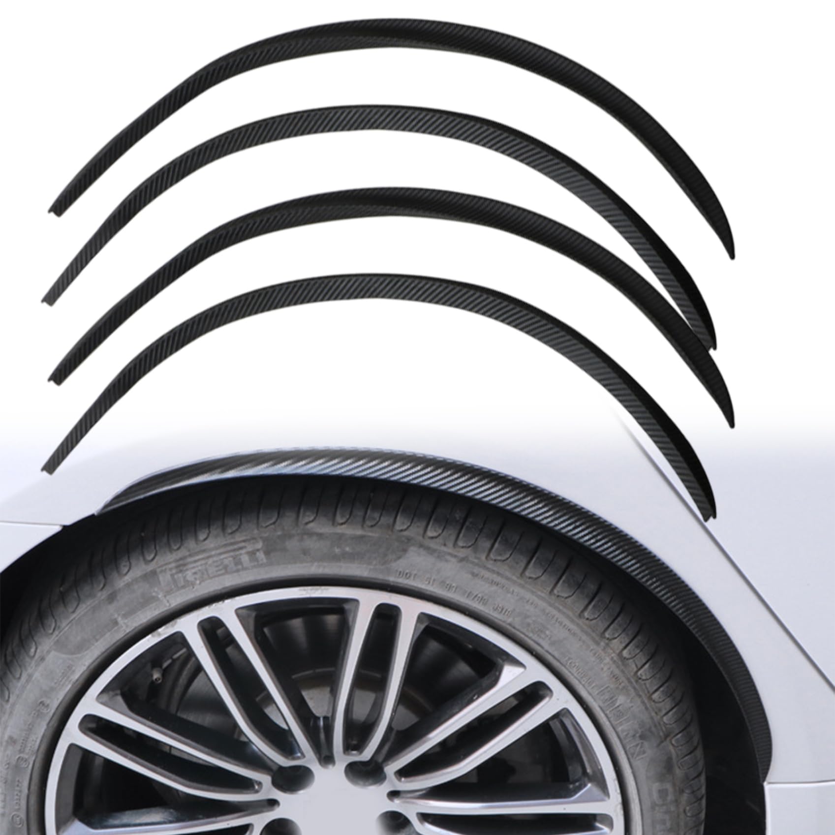 2 Paare Autokotkotflüsse Trimmstreifen 28 Zoll Antiskrettern PVC Rad Well Trimm Carbonfaser Automobil -Außenzubehör passt zu den meisten Fahrzeugen 2 Paare Autokotkotflüsse Trimmstreifen 28 Zoll Antiskrettern PVC Rad Well Trimm Carbonfaser Automobil -Außenzubehör passt zu den meisten Fahrzeugen von Jcasbdn