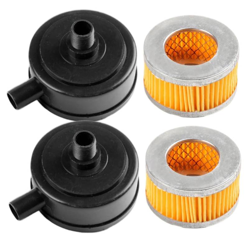 2pcs Luftkompressorfilter 20mm Gewindeluftkompressor -Schalldämpfer -Einlassfilter mit Kunststoffabdeckung von Jcasbdn