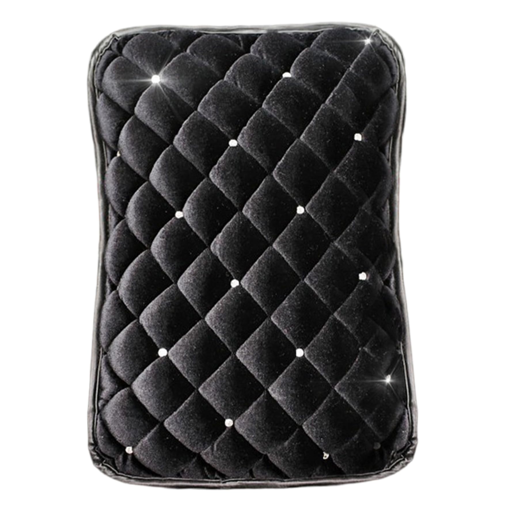 Auto Mittelkonsole Kissen Pad 8x11 Bling Bling Plüsch Auto Armlehnenabdeckung mit Strass-Rutsch schwarzer Arm Ruhepolst mit Befestigungsband für die Installation Auto Mittelkonsole Kissen Pad 8x11 Bling Bling Plüsch Auto Armlehnenabdeckung mit Strass-Rutsch schwarzer Arm Ruhepolst mit Befestigungsband für die Installation von Jcasbdn