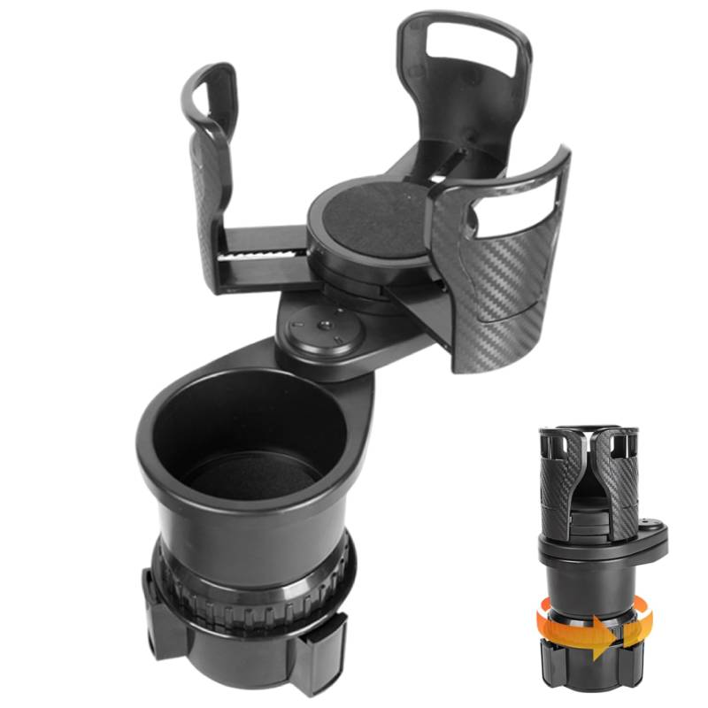 Autobechhalter Expander 2 in 1 Tasse Halter Erweiterung mit Verstellbarer Basis Nicht -Slip -Plastik -Getränkestange für Autos kompatibel von Jcasbdn