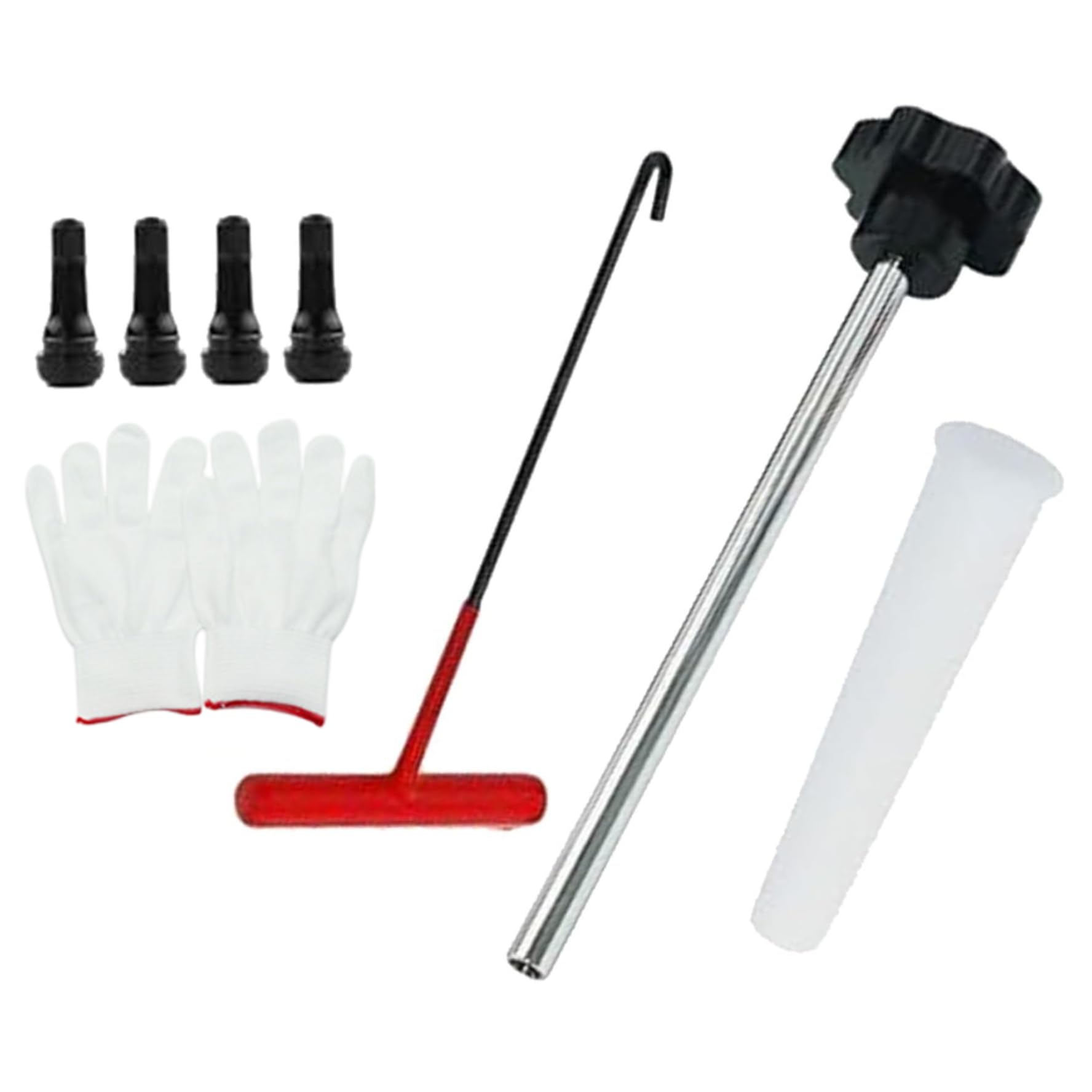 Reifenventilstammwerkzeug (7pcs) Praktische schnelle Änderungen Metallventilstamm Installation Tool Kit für CARS ATVS -LKWs Motorräder von Jcasbdn