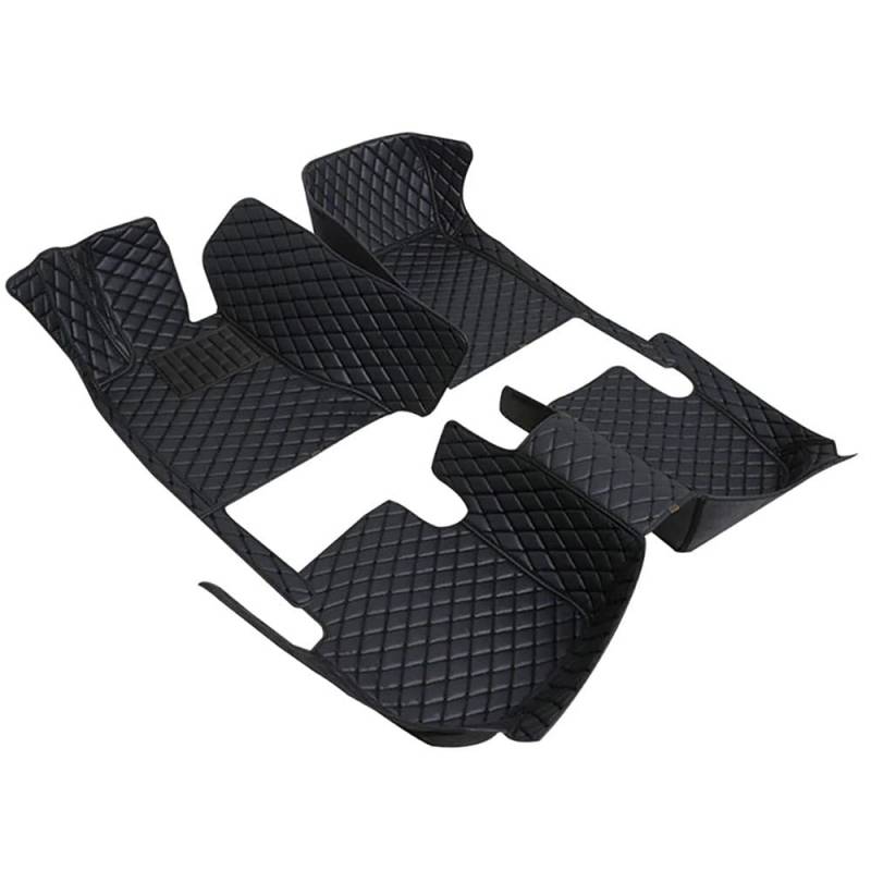 Auto Fußmatten Set, für Volvo XC60 2018-2023 Leder Fussmatten Full Set,All-Black von Jdeijfev