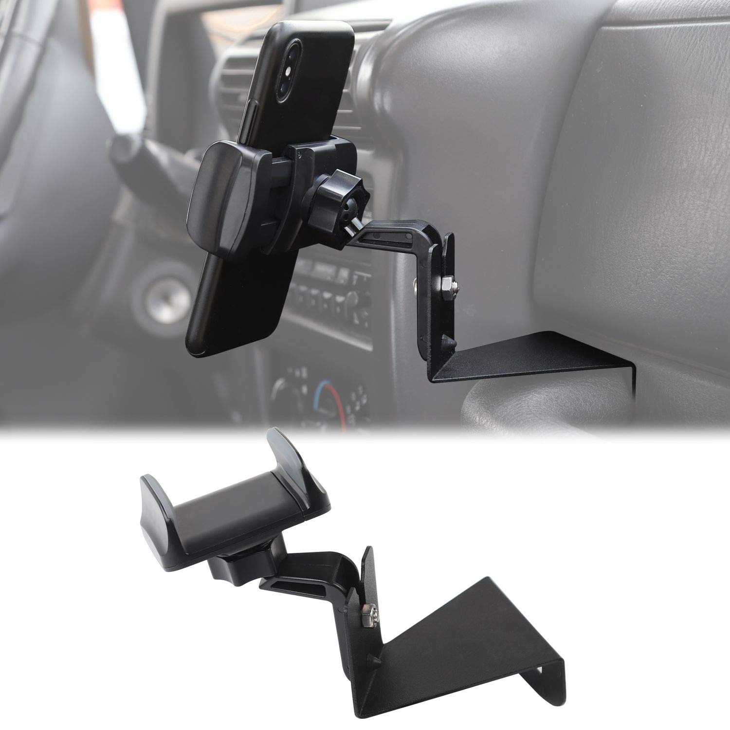 JeCar Multifunktionale Handyhalterung für Jeep Wrangler TJ 1997–2006 Schwarz JC812 JeCar Multifunktionale Handyhalterung für Jeep Wrangler TJ 1997–2006 Schwarz JC812 von JeCar