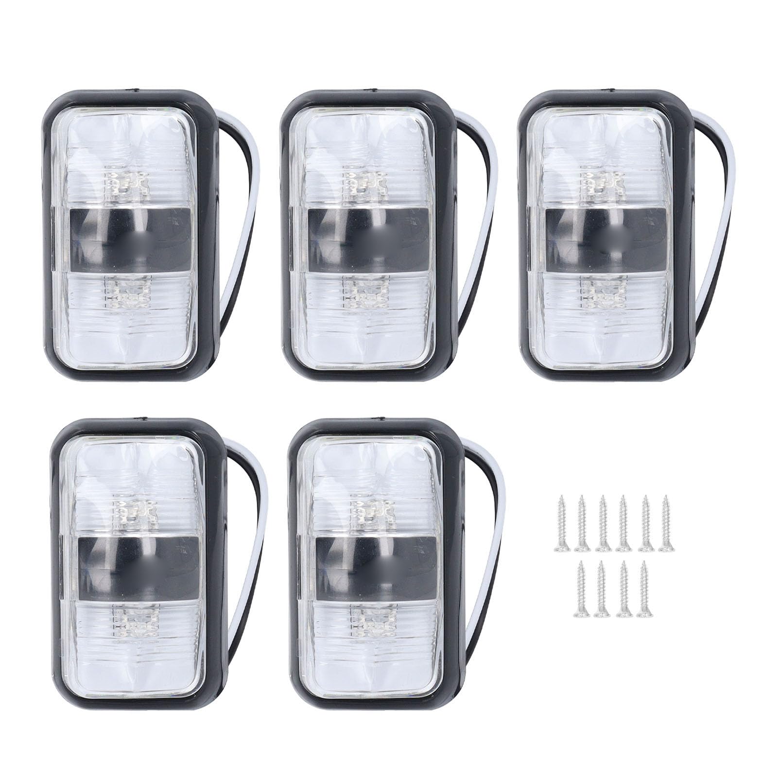 Jeanoko 5 Set LED -Marker Leichte, Rot Gelb Hochlicht Doppelbullseye Rechteck Oberflächenmontage Schiffsseite Blinde 10–30 V Jeanoko 5 Set LED -Marker Leichte, Rot Gelb Hochlicht Doppelbullseye Rechteck Oberflächenmontage Schiffsseite Blinde 10–30 V von Jeanoko