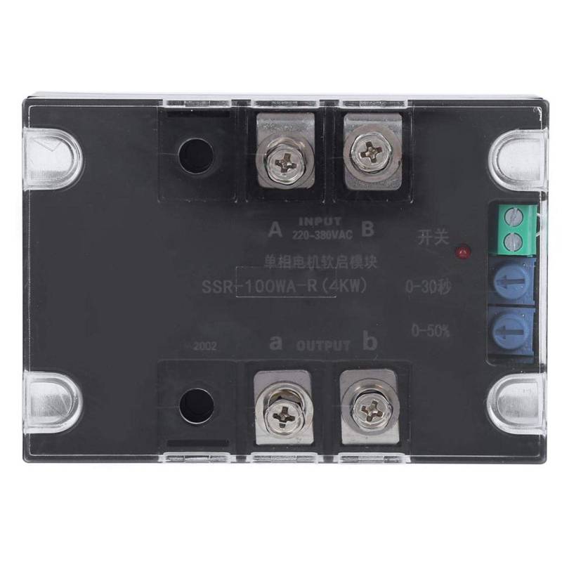 SSR-100WA-R (4KW) Motorstarterkarte Softstart-Module Mit Softstart ohne Softstop Für gängige Einphasenmotoren (Modul) von Jeanoko