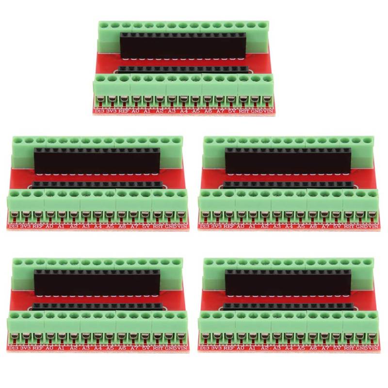 5 Stück NANO IO Erweiterungsplatine Compact Terminal Adapter Industriezubehör für von Jectse