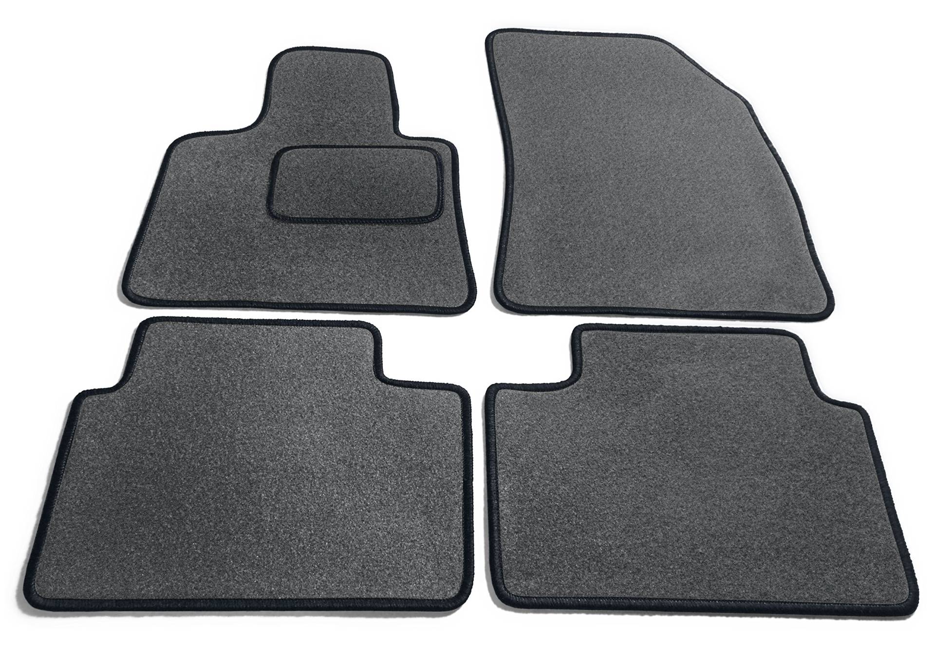 JediMats 71052-KOR-SCHWARZ-SCHI Korfu maßgeschneiderte Fußmatte für Ihr Auto Schiefer Schwarz von JediMats