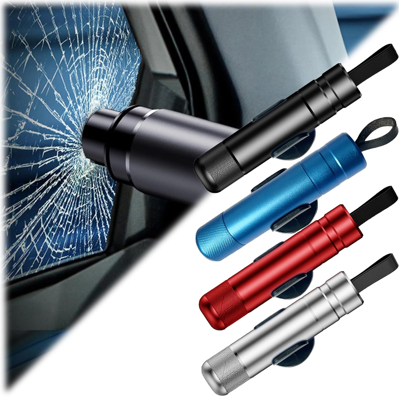 2024 New Safe Hammer, Safe Hammer Car Window, Safe Hammer Car Window Breaker, Safehammer Glass Breaker (4pcs) von Jeeeun