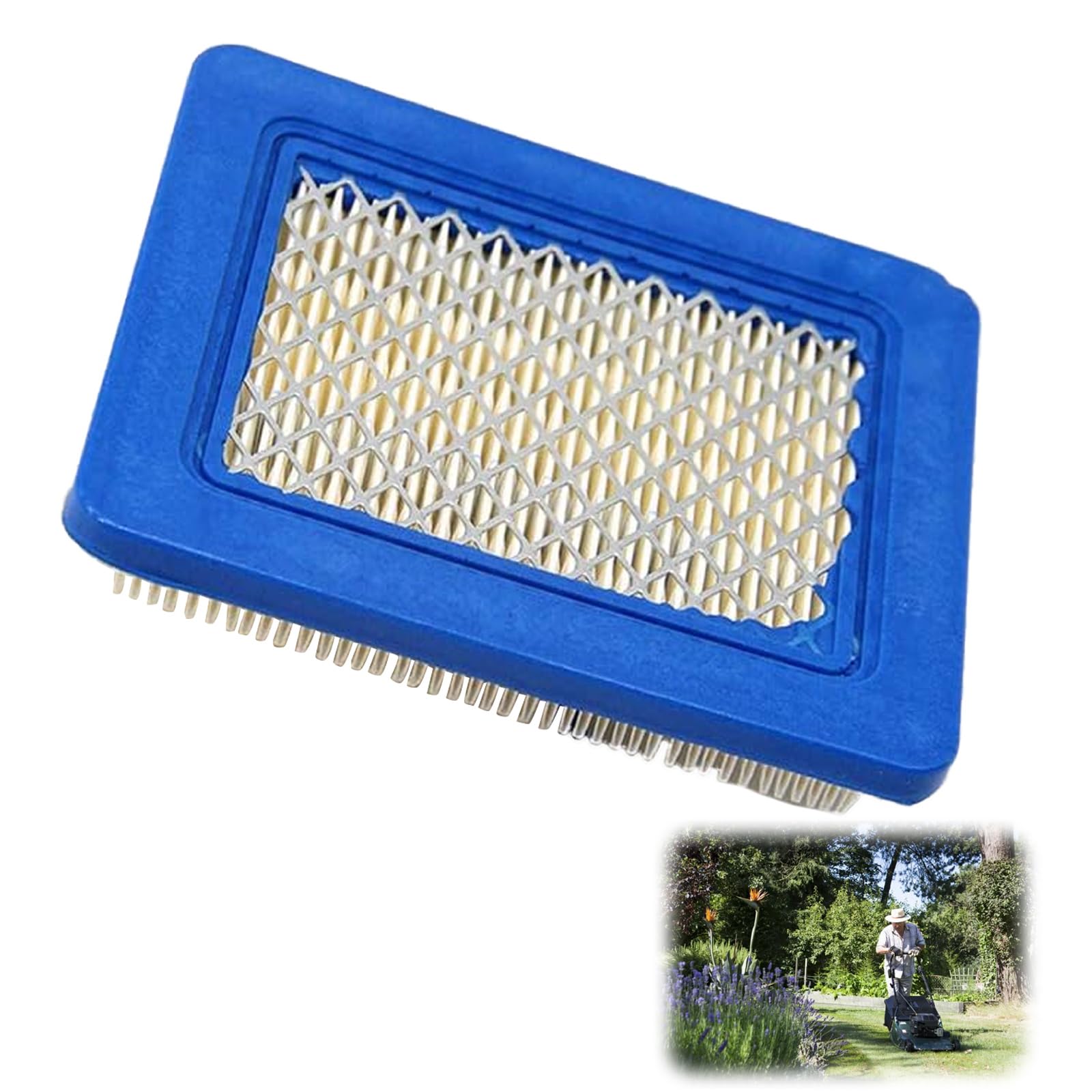 Rasenmäher-Luftfilter Ersatz,1 Stück Luftfilter Rasenmäher,Dauerhafter Ersatzluftfilter passend für Rasenmäher mit Motor,flacher Luftreiniger,Rasenmäher Luftfilter Ersatz, Luftfilter-Kartusche Rasenmäher-Luftfilter Ersatz,1 Stück Luftfilter Rasenmäher,Dauerhafter Ersatzluftfilter passend für Rasenmäher mit Motor,flacher Luftreiniger,Rasenmäher Luftfilter Ersatz, Luftfilter-Kartusche von JeiibrZui
