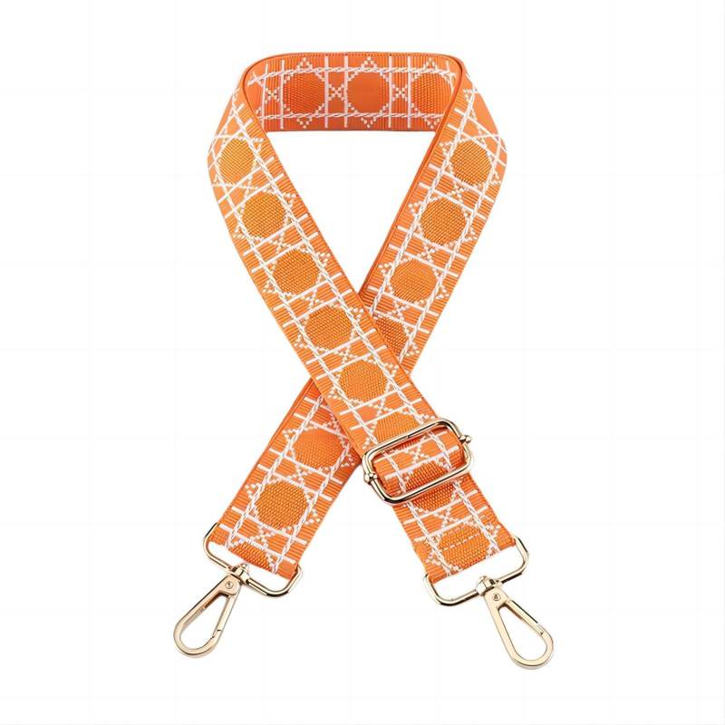 Breite 3,8 cm Verstellbarer Schultergurt Taschengurte mit Karabiner zum Wechseln Tragegurt Schulterriemen Umhängegurt Taschenriemen Tasche Zubehör Trageriemen Crossbody Gurt Handbag Strap,(N-Orange) von JekyTMP