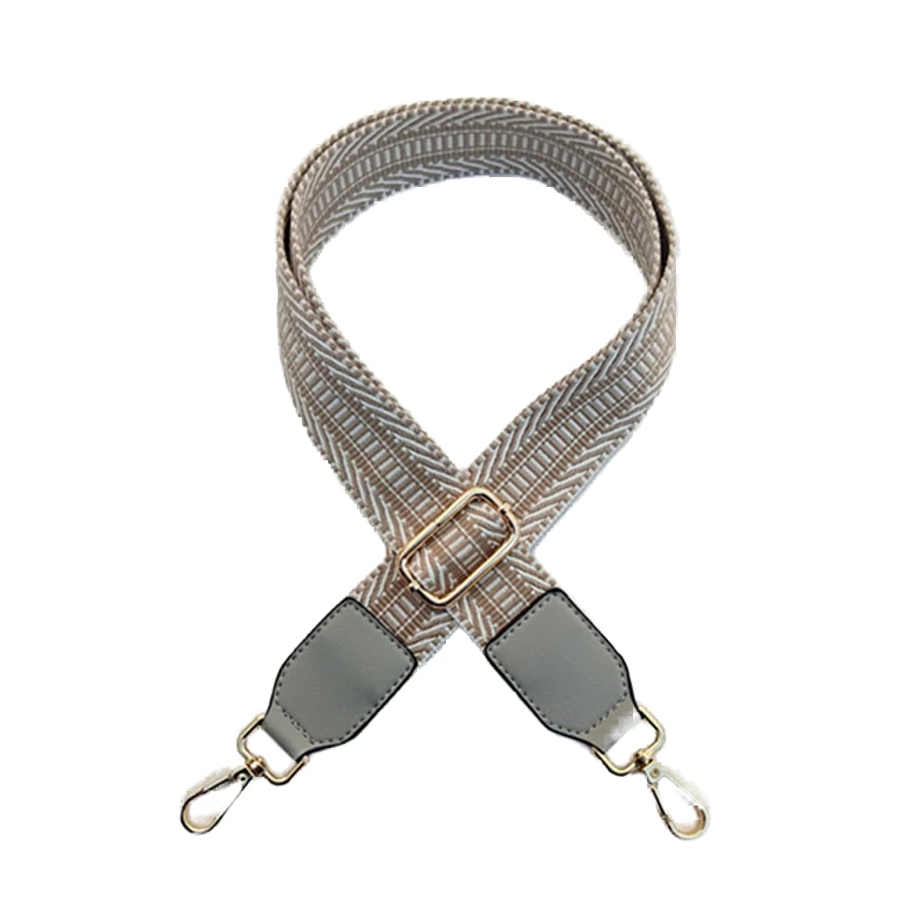 Breite 3,8 cm Verstellbarer Schultergurt mit Karabiner Ersatz Taschengurte Schulterriemen zum Wechseln Umhängegurt Taschenriemen Tasche Zubehör Trageriemen Crossbody Gurt Handbag Strap,(A-Grau) von JekyTMP