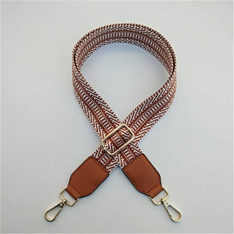 Breite 3,8 cm Verstellbarer Schultergurt mit Karabiner Ersatz Taschengurte Schulterriemen zum Wechseln Umhängegurt Taschenriemen Tasche Zubehör Trageriemen Crossbody Gurt Handbag Strap,(H-Braun) von JekyTMP