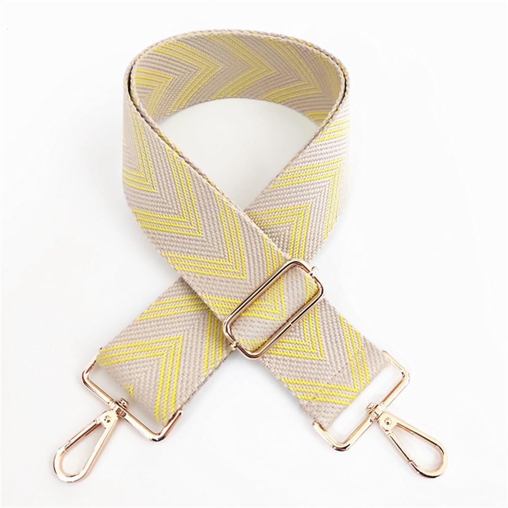 Breite 5cm Verstellbarer Tasche Schultergurt, Taschengurt, Ersatz Schulterriemen, Taschenhenkel Zum Wechseln Handbag Strap Taschenriemen Taschen UmhäNgegurt Gurt für Crossbody Canvas Tasche,(A-Gelb) Breite 5cm Verstellbarer Tasche Schultergurt, Taschengurt, Ersatz Schulterriemen, Taschenhenkel Zum Wechseln Handbag Strap Taschenriemen Taschen UmhäNgegurt Gurt für Crossbody Canvas Tasche,(A-Gelb) von JekyTMP