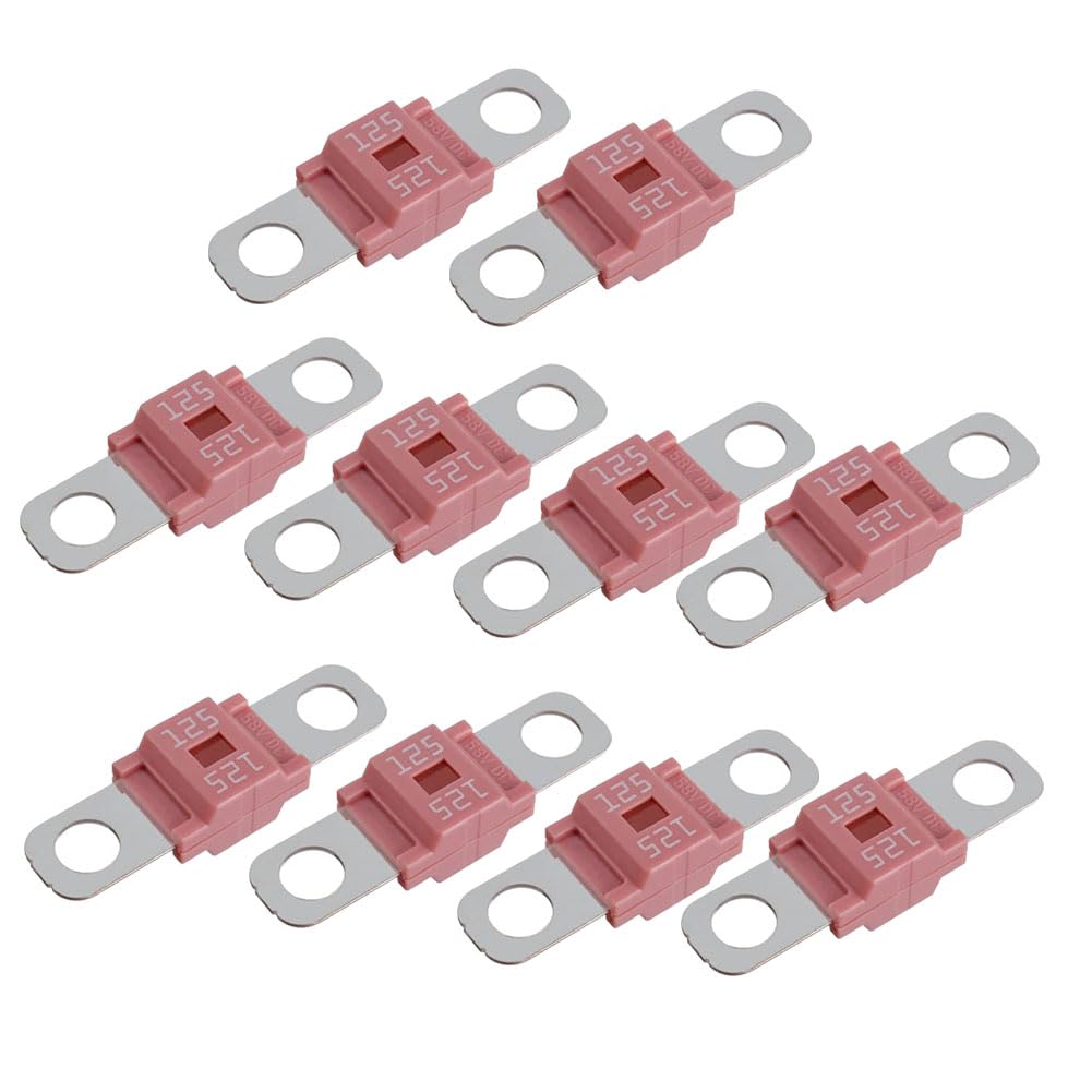 Jenbnoau /Midi-Sicherung 125 A Hochstromsicherung Anschraubsicherung 125 Amp für Autos, LKWs, Baufahrzeuge, Wohnwagen 10 StüCk Jenbnoau /Midi-Sicherung 125 A Hochstromsicherung Anschraubsicherung 125 Amp für Autos, LKWs, Baufahrzeuge, Wohnwagen 10 StüCk von Jenbnoau