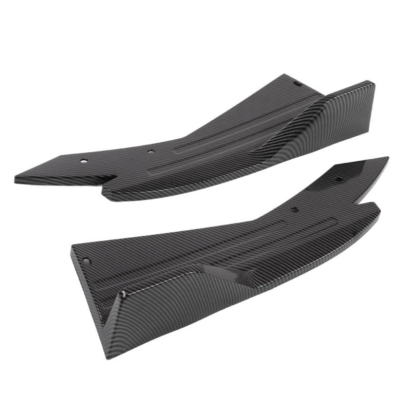 2 Stück Universal Heckstoßstangen Lippendiffusor, Kohlefaser Auto Seitenfender Rock Lippensplitter Canard Spoiler Schutz von Jenngaoo