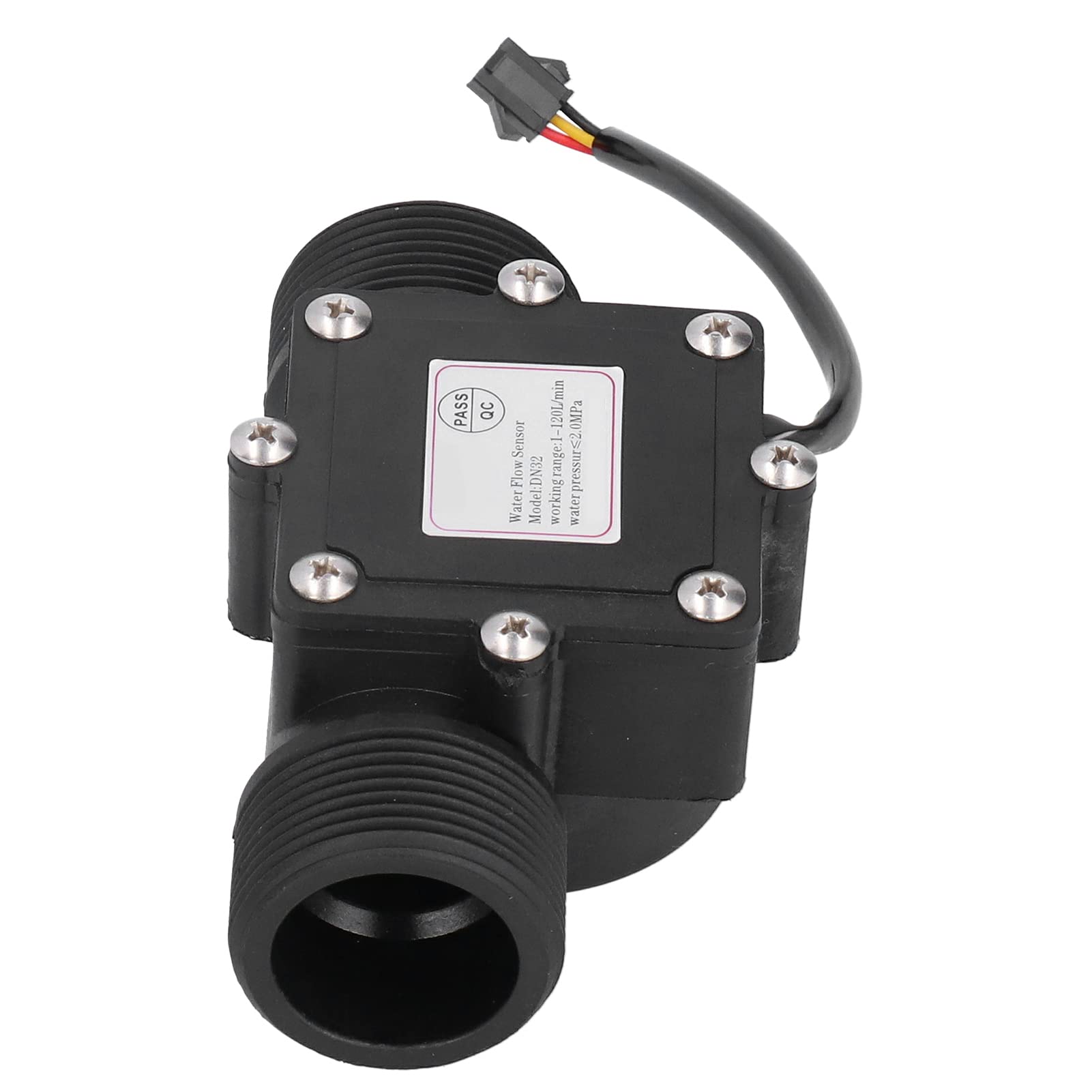 DN32 G1,25 Zoll Wasserdurchflusssensor, DC 3-24V 1-120L/min Hall Effekt Durchflussmesser, Durchflussschaltersteuerung für Wasserrohr Durchflussmesser DN32 G1,25 Zoll Wasserdurchflusssensor, DC 3-24V 1-120L/min Hall Effekt Durchflussmesser, Durchflussschaltersteuerung für Wasserrohr Durchflussmesser von Jenngaoo