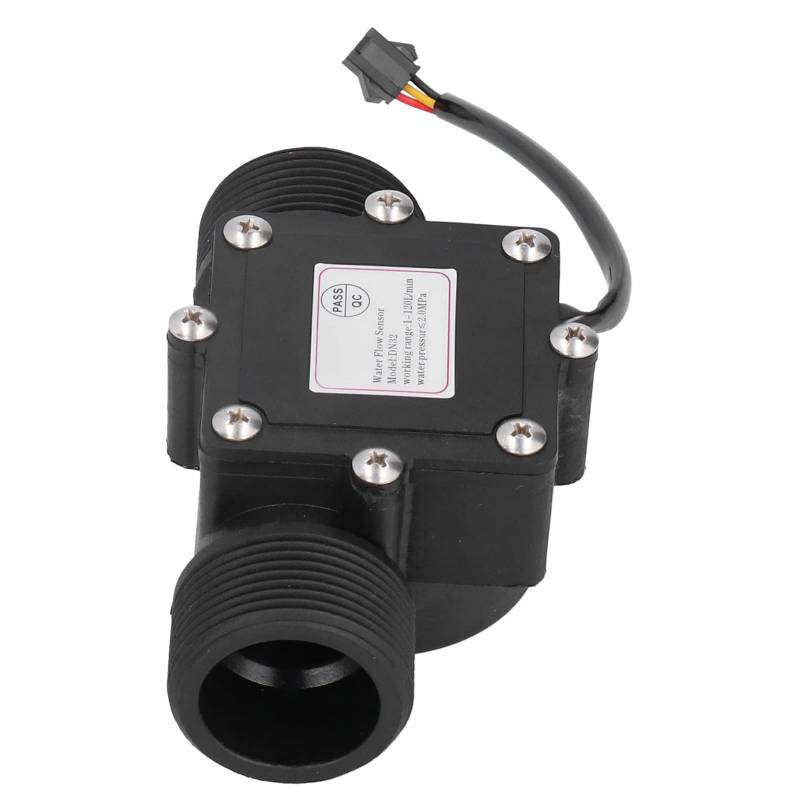 DN32 G1,25 Zoll Wasserdurchflusssensor, DC 3-24V 1-120L/min Hall Effekt Durchflussmesser, Durchflussschaltersteuerung für Wasserrohr Durchflussmesser von Jenngaoo