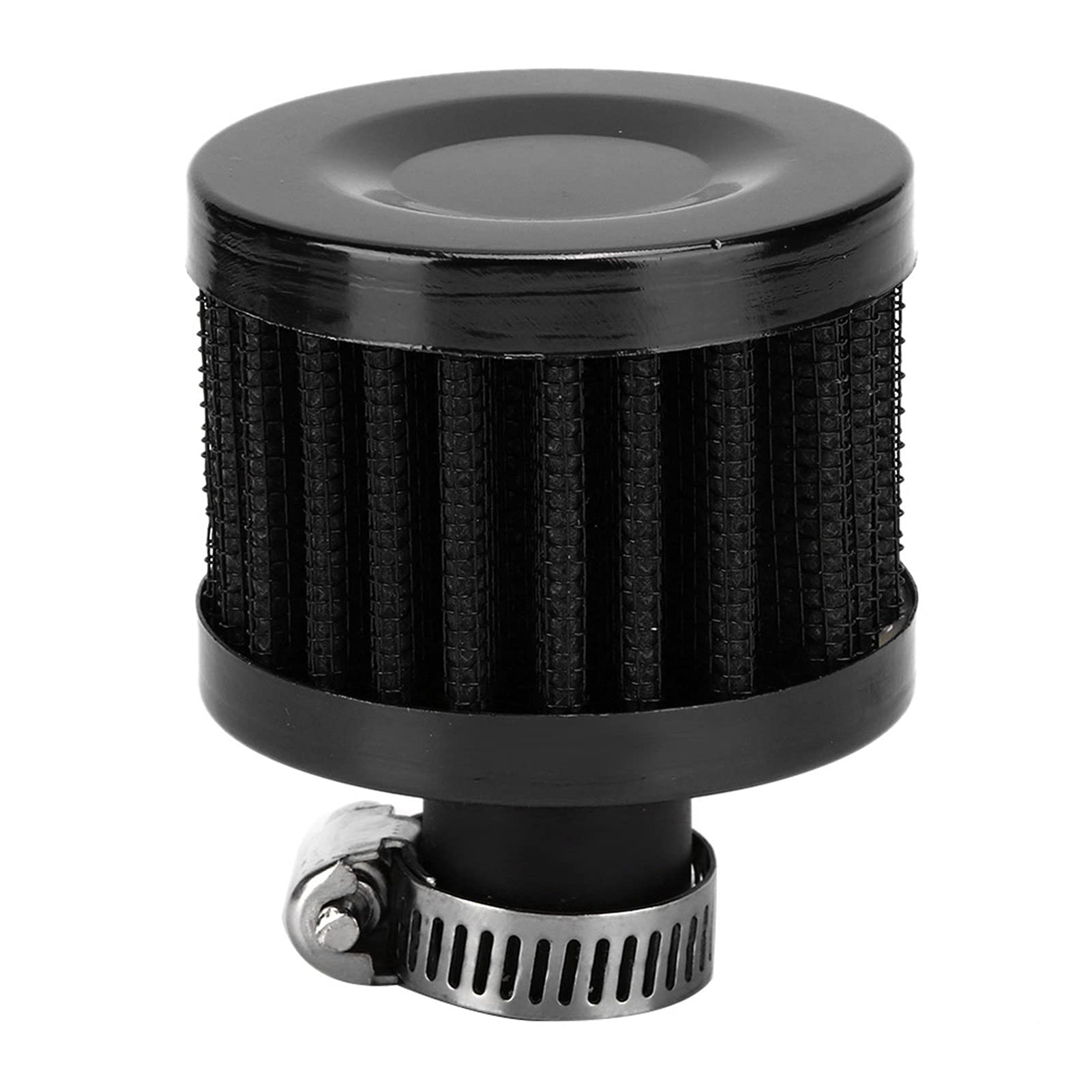 Universal Luftfilter,13mm/0.5in Mini Lufteinlassfilter Entlüftung Kurbelgehäuseentlüftung Universal Autozubehör(Schwarz) von Jenngaoo