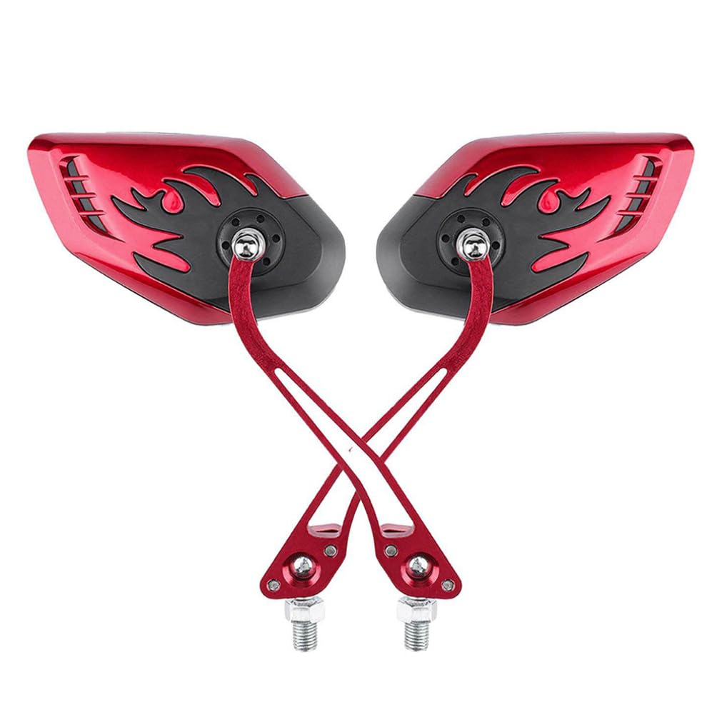 Bike Rückspiegel mit dem Fahrrad mit Weitbereich Rückenreflektor Einstellbarer Sichtspiegel rot 1pair, einstellbarer Fahrrad -Lenkerspiegel Bike Rückspiegel mit dem Fahrrad mit Weitbereich Rückenreflektor Einstellbarer Sichtspiegel rot 1pair, einstellbarer Fahrrad -Lenkerspiegel von Jeorywoet