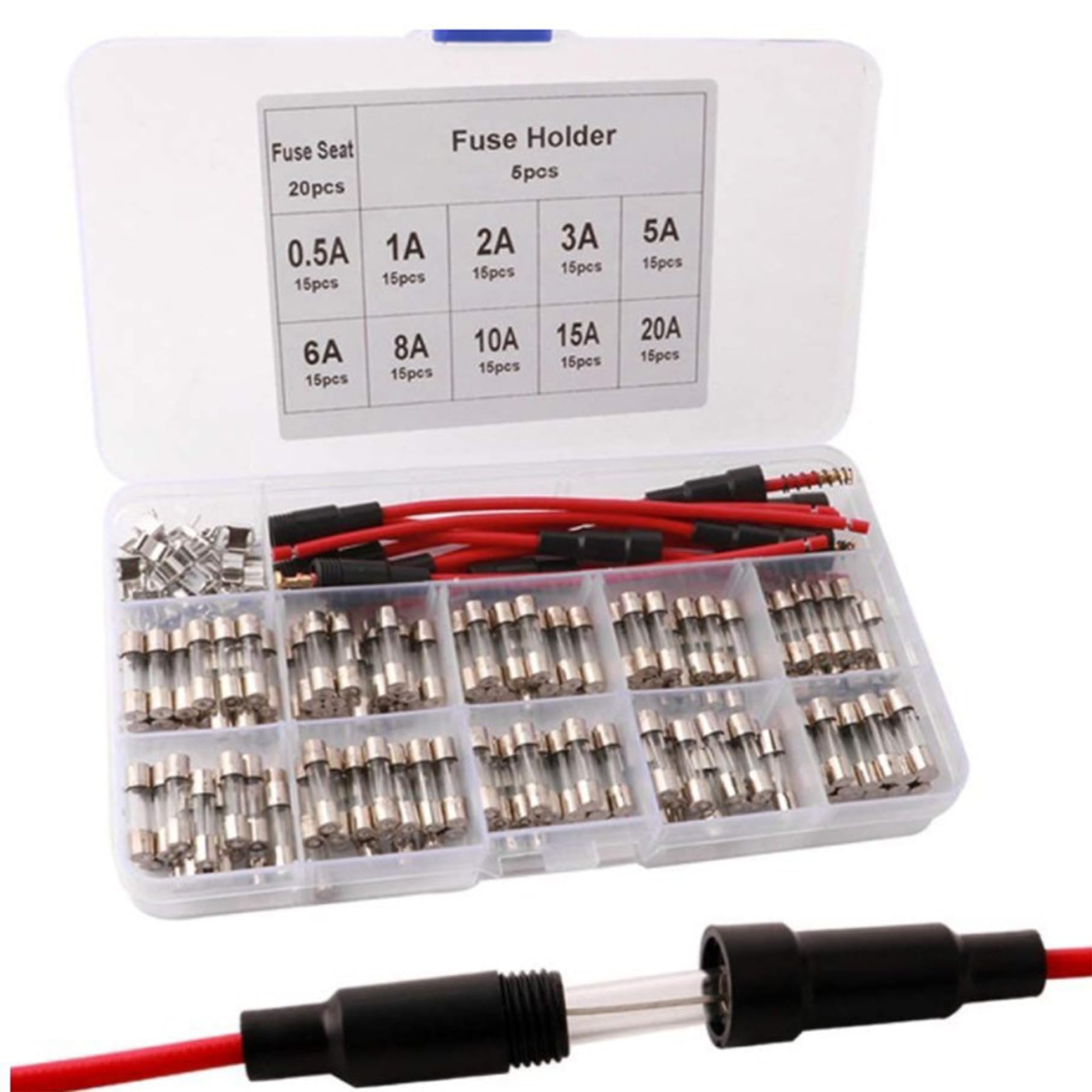 Glasfuses Sortiment Kit, 175pcs Glass Fuses Sortiment Kit Professionelle schnelle Auswirkungen auf das Haus zu Hause Glasfuses Sortiment Kit, 175pcs Glass Fuses Sortiment Kit Professionelle schnelle Auswirkungen auf das Haus zu Hause von Jeorywoet