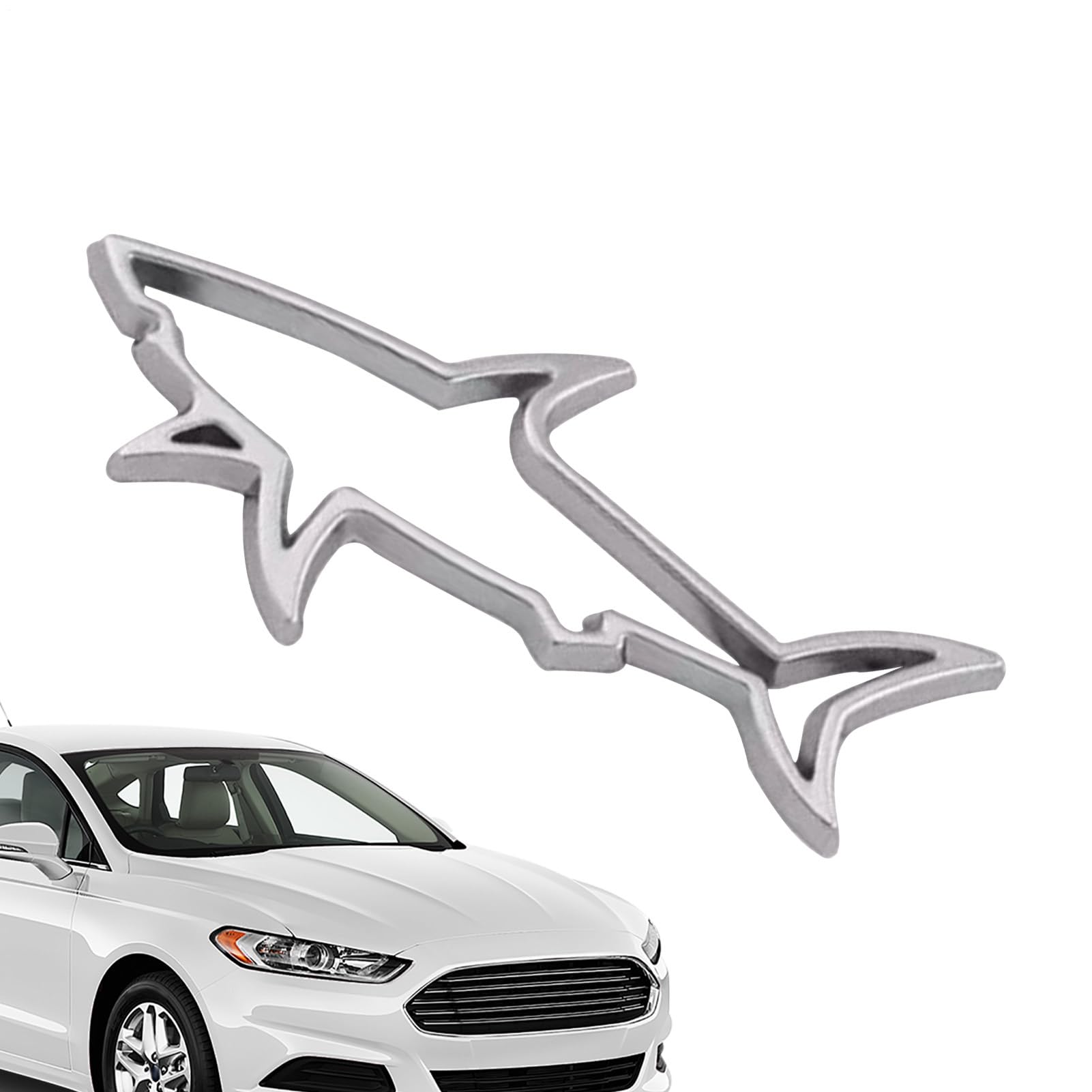 Jeruytgh Hai Auto Emblem - Haifisch-Aufkleber Und -Dekore Für Fahrzeuge | Metall Wetterfest Sonnenschutz Modifikations Etikett Für Motorhaube LKW Motorrad Jeruytgh Hai Auto Emblem - Haifisch-Aufkleber Und -Dekore Für Fahrzeuge | Metall Wetterfest Sonnenschutz Modifikations Etikett Für Motorhaube LKW Motorrad von Jeruytgh