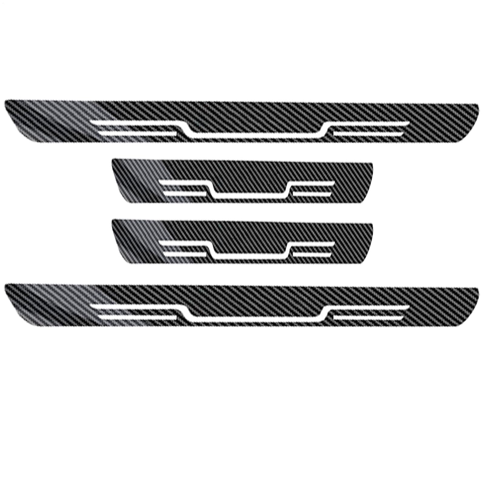 Jeruytgh Türschwellenschutz,Schweller-Schutzleiste | 4X Carbon Fiber Kratzschutzfolie Für Auto LKW Stufenschutz Und Fahrzeugdekoration Jeruytgh Türschwellenschutz,Schweller-Schutzleiste | 4X Carbon Fiber Kratzschutzfolie Für Auto LKW Stufenschutz Und Fahrzeugdekoration von Jeruytgh