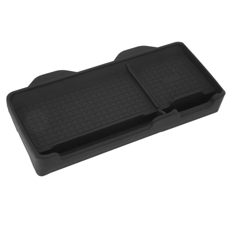 Auto-Armaturenbrett-Ablage, Langlebiger Auto-Armaturenbrett-Organizer, Stilvoll mit Verstecktem Magnet für Modell 3 oder Y (Schwarz) von Jerys