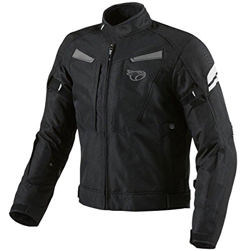 JET Motorradjacke Herren Textil Wasserdicht Winddicht Mit Protektoren Multifunktional Schwarz von Jet