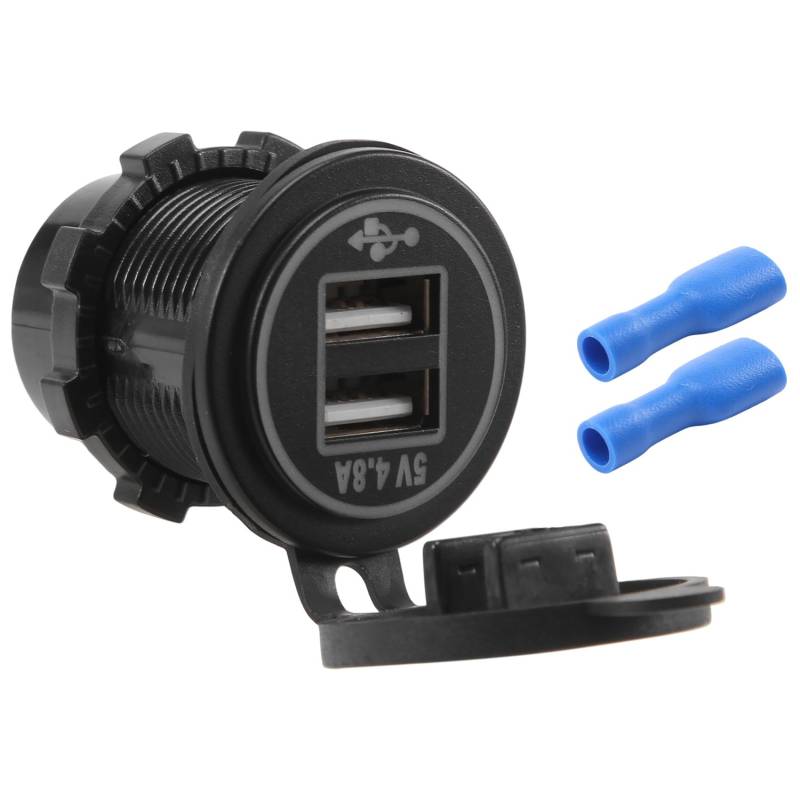 Jevina 5 V 4.8A Dual USB Ladegerät Buchse Adapter Dose Für 12 V 24 V Auto Schiff Rv von Jevina