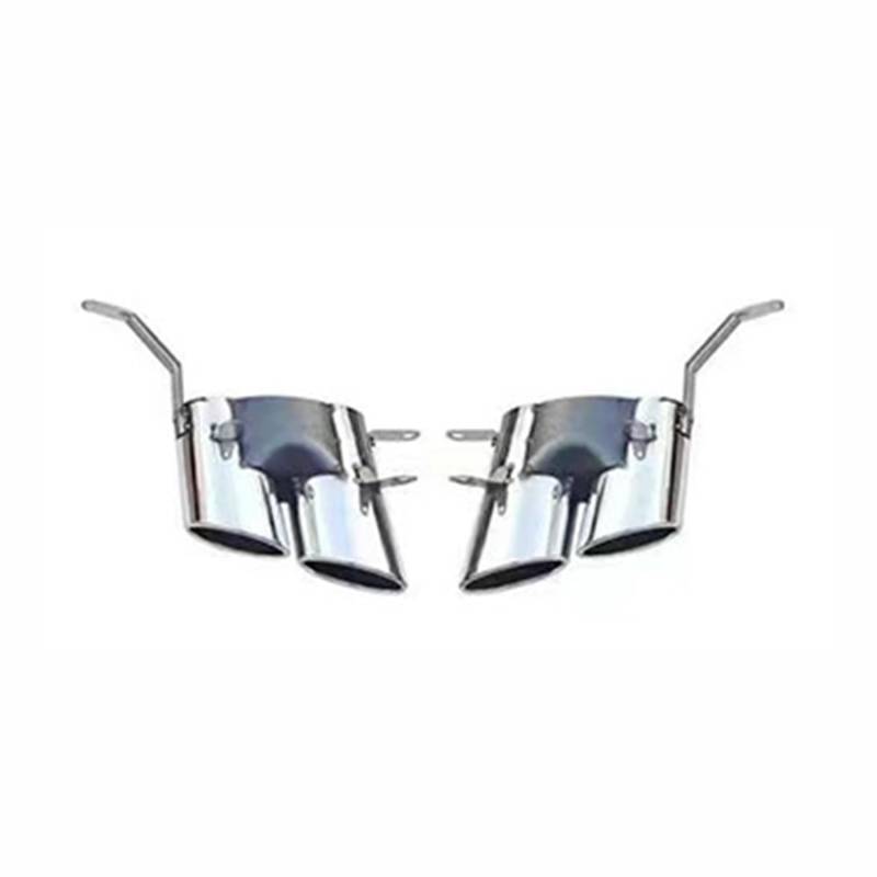 hintere Stoßstangenlippe Für Audi A4 A4L Change S4 Lamborghini Style,Hinten Diffusor Lippe Hinten Seite Splitter Auto Hinten Lip diffusor Spoiler Splitter,C-S3 Tail Pipes Silver von JiAQen