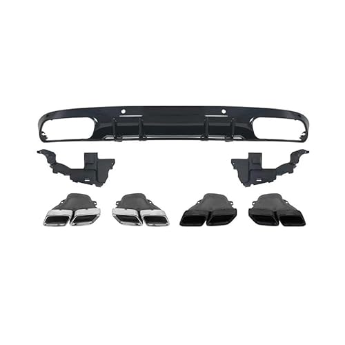 hintere Stoßstangenlippe Für Mercedes Benz C-Class Administrative W205 C63AMG 2015-2021 19style,Hinten Diffusor Lippe Hinten Seite Splitter Auto Hinten Lip diffusor Spoiler Splitter von JiAQen